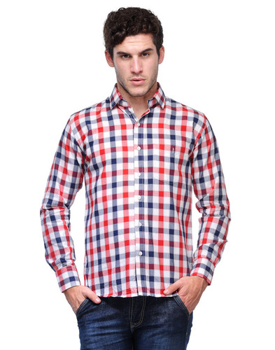 RED-WHITE FULL SHIRT