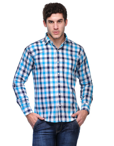 BLUE-WHITE FULL SHIRT