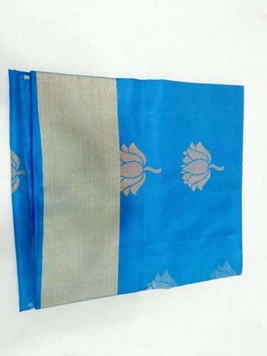 Pure Silk Handloom Sky Colour Saree