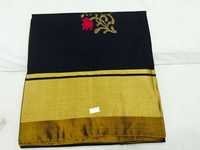 Pure Silk Handloom Black Saree