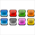 Metal Glass Buttons - Metal, Various Sizes, Multicolored | Elegant Look, Durable, Corrosion-proof, Shiny Finish