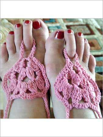 Hand Knitted Crochet Sandal