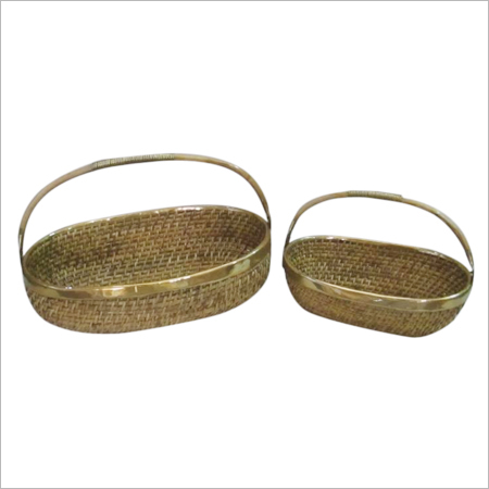 Cane Enamelled Oval Dip