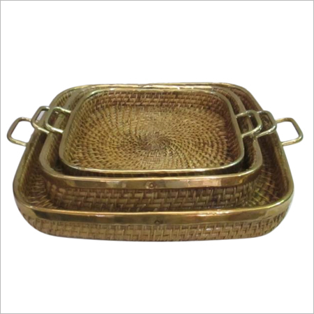 Cane Square Tray