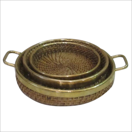 Cane Round Tray