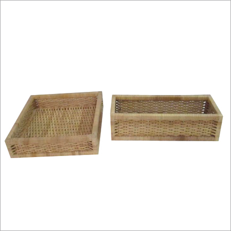 RECTANGULAR BAMBOO BASKET