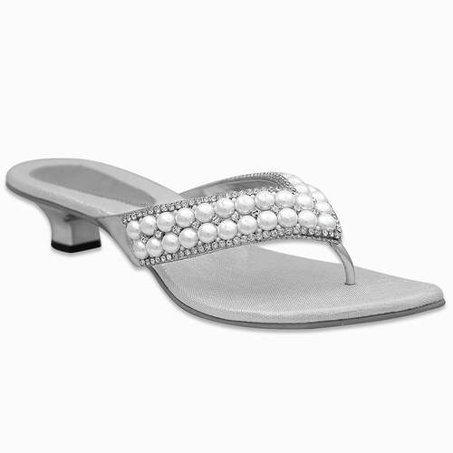 Silver Pearl Sandal