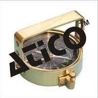 Clinometer Compass - Brass, 4.1" X 2.5" X 1", 3.6 Oz | Tool Free Declination Adjustment, Magnified Read-out, Three Inclinometer Systems, Sighting Mirror