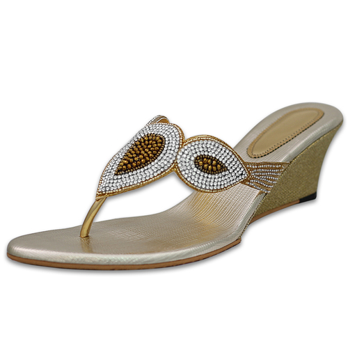 Antique Gold Designer Footwear