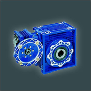 Blue Motovario Worm Gearbox