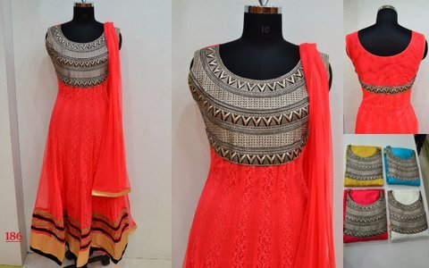 Red Anarkali Suit