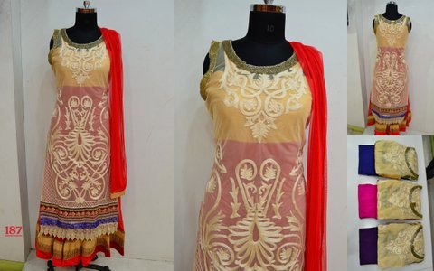 Net Anarkali Suit