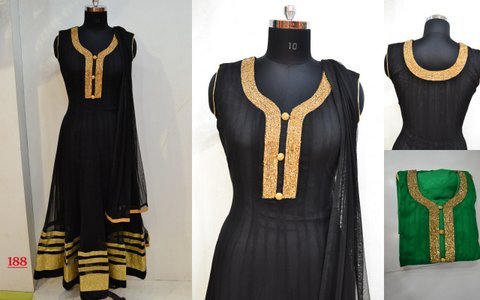 Anarkali Black Suit