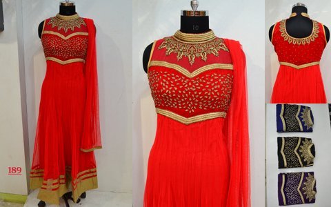 Red Anarkali Suit