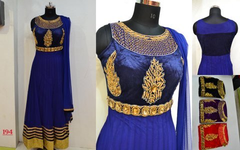 Blue Anarkali Suit
