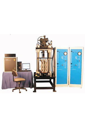 Triaxial Rock Testing System - Steel 2x1x1 m, 1000 kN Load Capacity | Stress Testing, Digital Strain Analysis, Data Logging