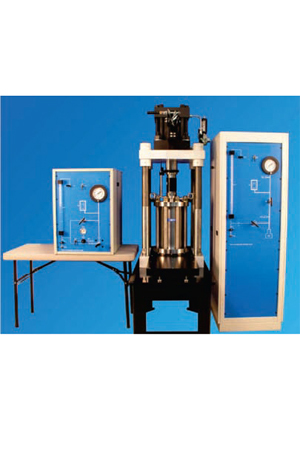 Triaxial Rock Testing System - Steel, 1500x1000x2000 mm, 100kN Load Capacity | Stress Analysis, Strain Measurement, Data Acquisition