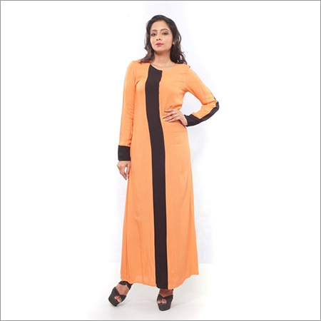 Color Block Long Maxi Dress