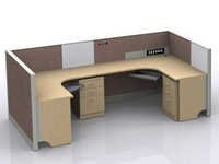 Industrial Workstation - Color: Beige And Brown