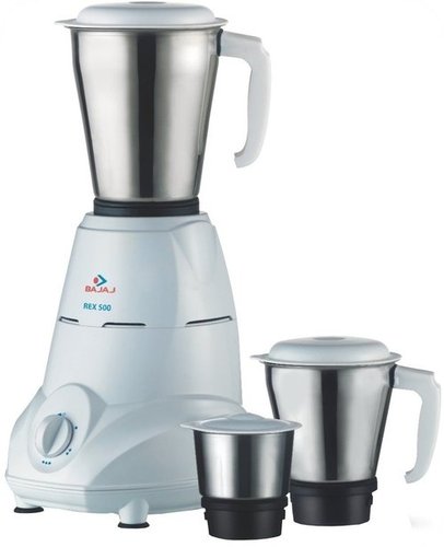 Bajaj Mixer Grinder with 3 Jars Rex 500-Watt 