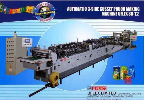 Automatic Flat Bottom 3D-12 Pouch Making Machine