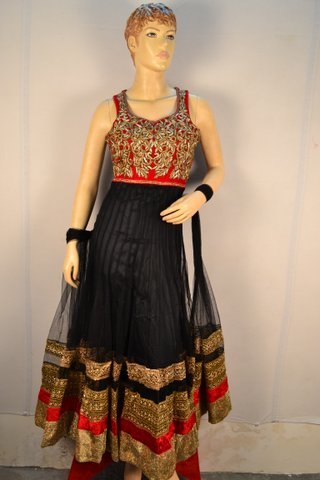 Designer Net Black Suit