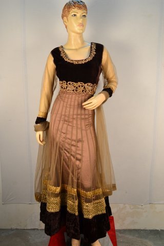 Net Anarkali Suit