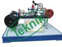 Demonstration Car Chasis - Ms/ss Material, 90x45 Cm Polished Wooden Base | Essential Parts For Power Transmission & Brake System Demonstration