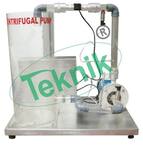 Centrifugal Pump - Monoblock 1 H.P. with Vacuum & Pressure Gauges, Measuring Tank 400x400x400mm, Tachometer (Optional), Adjust Head via Gate Valve