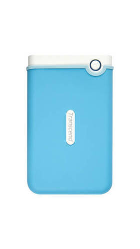 Transcend TS1TSJ25M3B 1 TB Portable External Hard Drive (Light Blue)