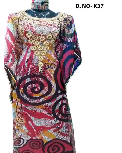 chiffon printed kaftan 