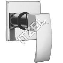 Conceales Stop - Brass 15mm/20mm Chrome, Adjustable Lever, Wall Flange, Concealed Design
