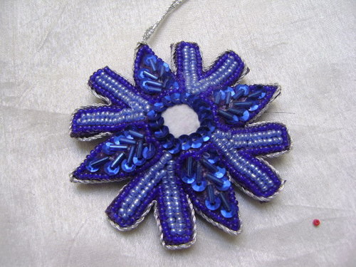 Blue Christmas Snowflake