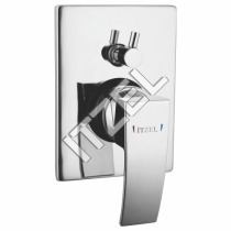 Single Lever Divertor - Metal, 100x150 mm, Chrome Finish | High Flow, Easy Installation, Durable Design