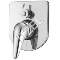 Single Level Divertor - Brass 100x80mm Chrome, 12l/min Flow Rate | Easy Installation, Durable, Precise Control