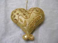 Gold Christmas Heart