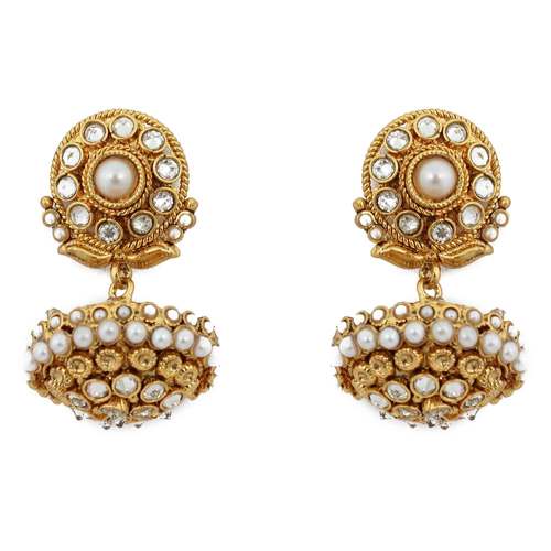 Designer Antique Earrings with Pearl