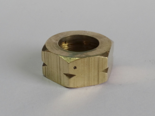 Brass Sanitary Hex Nut