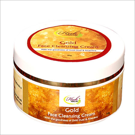 Gold Cleansing Cream - Cream Base, 50gm | Hydrated Skin, Collagen Boost, Wrinkle Reduction, Radiant Glow
