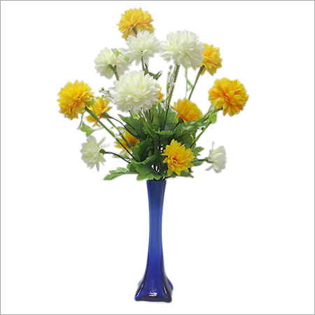 Artificial Handmade Flowers - Silk, Plastic 12x8 Inches, Yellow White | Elegant Decor, Durable, Realistic Look