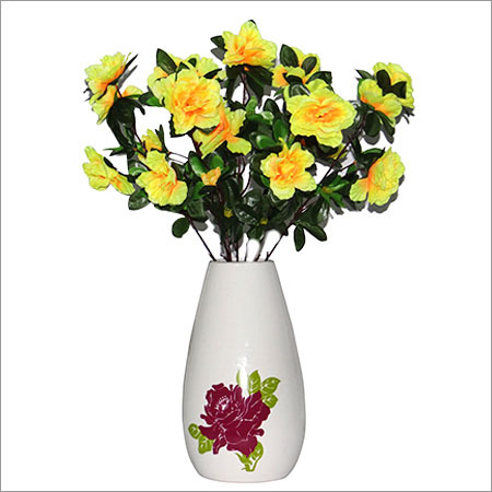 Artificial Flowers - Plastic Silk, 12 Inches, Yellow | Realistic Look, Long-Lasting, Easy Maintenance, Versatile Decor