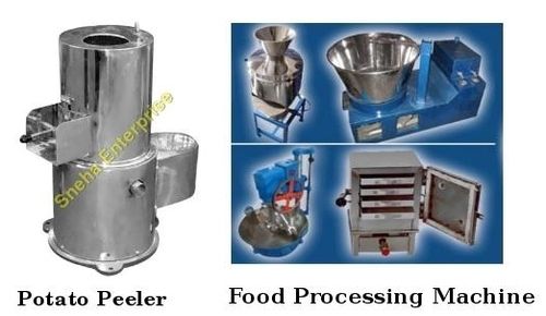 Blue Food Processing Machine & Potato Peeler