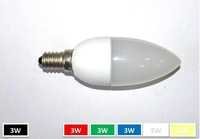 Color Candle Led - Glass, Round Shape | Input Voltage: 85-265v, Power Factor: 5.0w, Ambient Color Changing Illumination