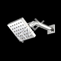 Overhead Shower - Stainless Steel 4" Chrome, 12" Arm | High Pressure, Rainfall, Water Saving