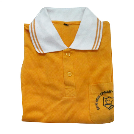 Printed School Collared T Shirt