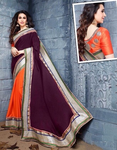 Border Patti Party Wear Saree