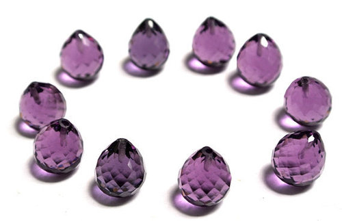 Purple Amethyst Brillito Gemstone Beads