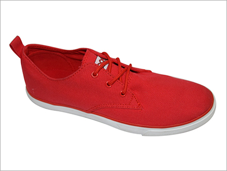 Dark Red Canvas Shoes