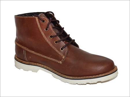 Designer Leather Boots - Genuine Leather, Size 6-12, Brown | Lace-Up Closure, Slip Resistant, Durable Rubber Sole