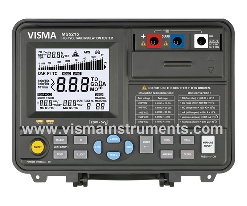 High Voltage Insulation Tester 5 KV - 5 T Ohm